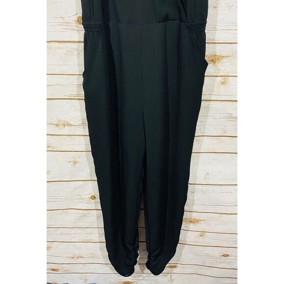 Design lab woman’s  petite black spaghetti strap jumpsuit size S/P - Picture 6 of 8